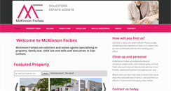 Desktop Screenshot of mckinnonforbes.co.uk